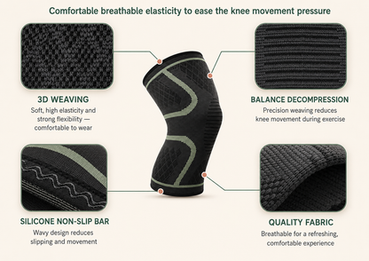MyKneeCare Compression Knee Sleeve — Anti-Slip Support for Pain Relief
